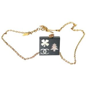 CHANEL💜 X-mas Limited Edition Charm Necklace W/Box -Authentic-No callouts